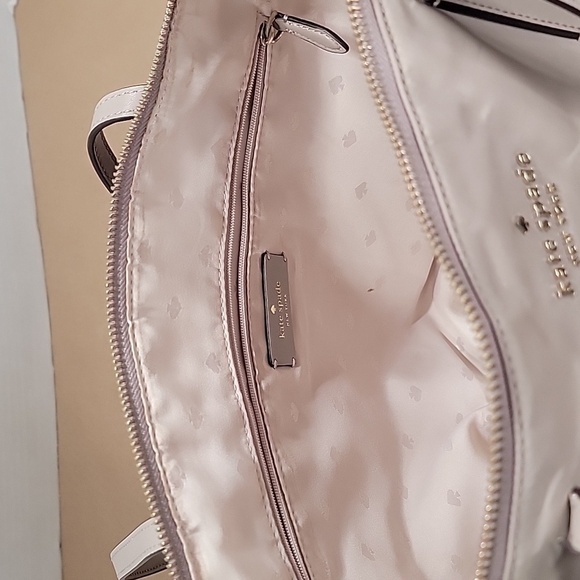 Kate Spade S362 Large Nylon Tote. Light Beige / Greige / Taupe. Used Condition. - Picture 16 of 16